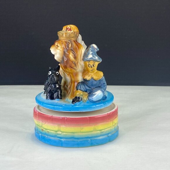 Vintage Wizard of Oz Ceramic Music Box Fuji Japan - Picture 2 of 8